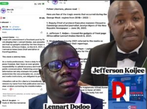 Journalist Lennart Dodoo Refutes False Allegation of Assault and Gadget Seizure by Jefferson Koijee