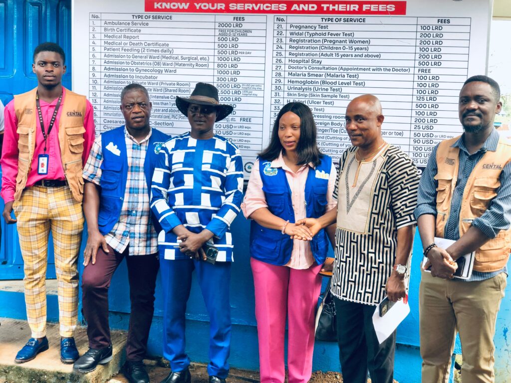 CENTAL, NIF Launch Medical Fees Posting Exercise at Kakata Health Center to Boost Transparency and Accountability